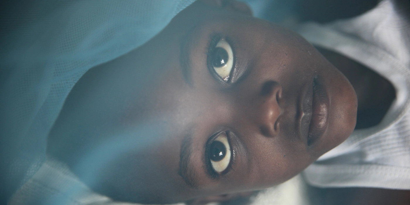 Young boy in hospital with malaria, Kenya. Young boy in hospital with malaria, Kenya.